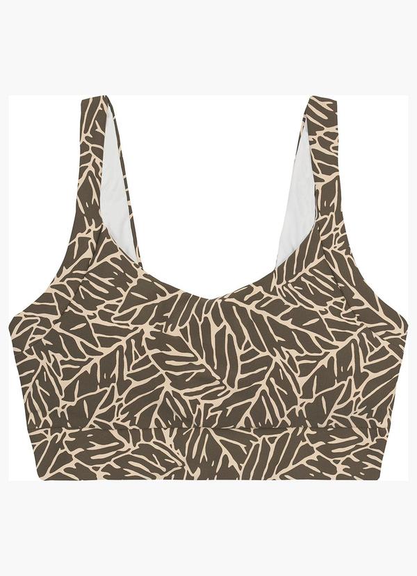 Top Regata Abstrato Dry Active Taupe