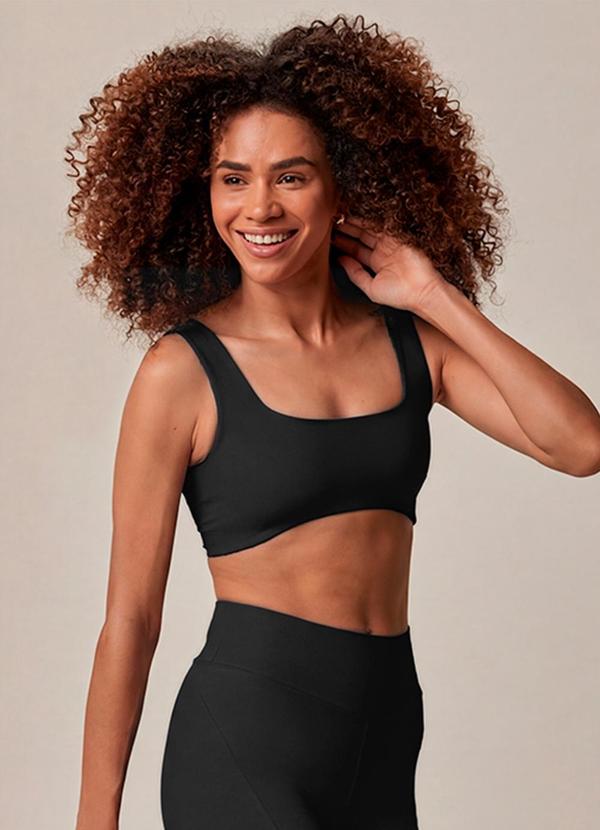 Top Regata Anatômico Active Preto