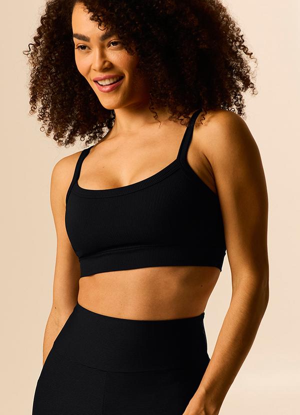 Top Regata Canelada Active Preto