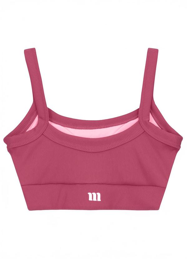 Top Regata Canelada Active Rosa