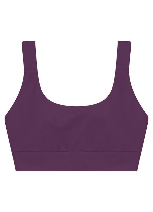 Vista 2 Top Regata com Refletivo Active Roxo Enfim Enfim