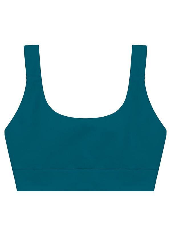 Vista 2 Top Regata com Refletivo Active Verde Turquesa Enfim Enfim