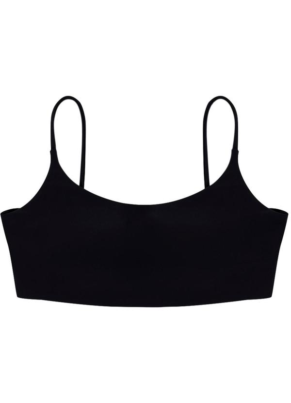 Top Regata Duplo Malha Dry Preto