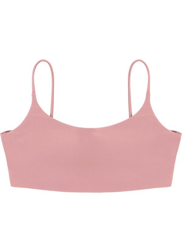 Top Regata Duplo Malha Dry Rosa Claro