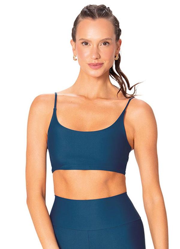 Top Regata Duplo Malha Uv Active Azul Petróleo