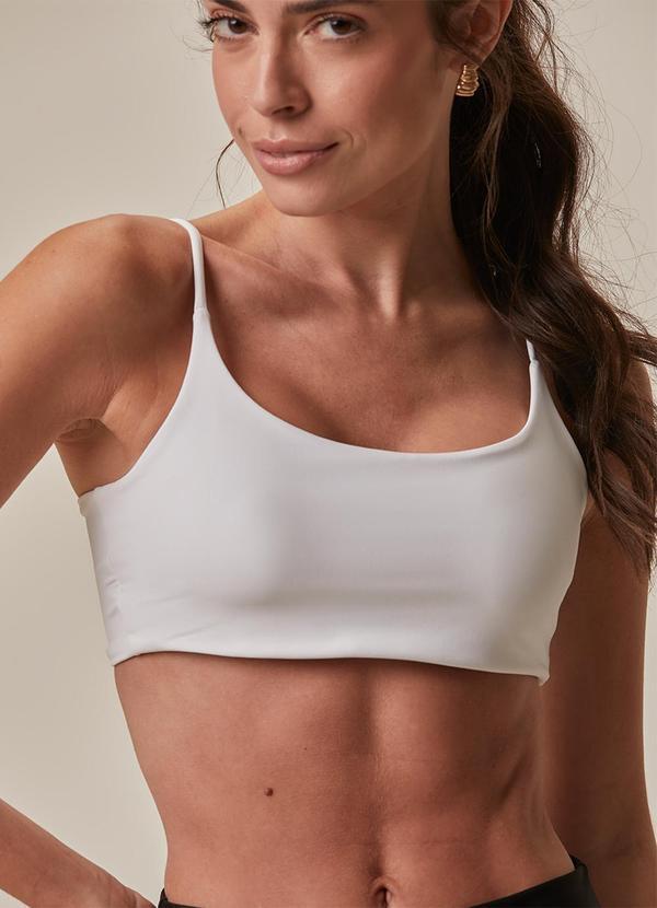 Top Regata Duplo Malha Uv Active Branco
