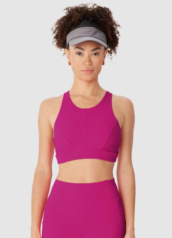 Top Regata Halter Neck Rosa Escuro