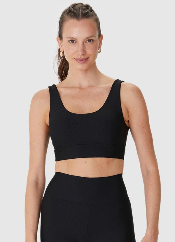 Top Regata Malha Uv Active Preto