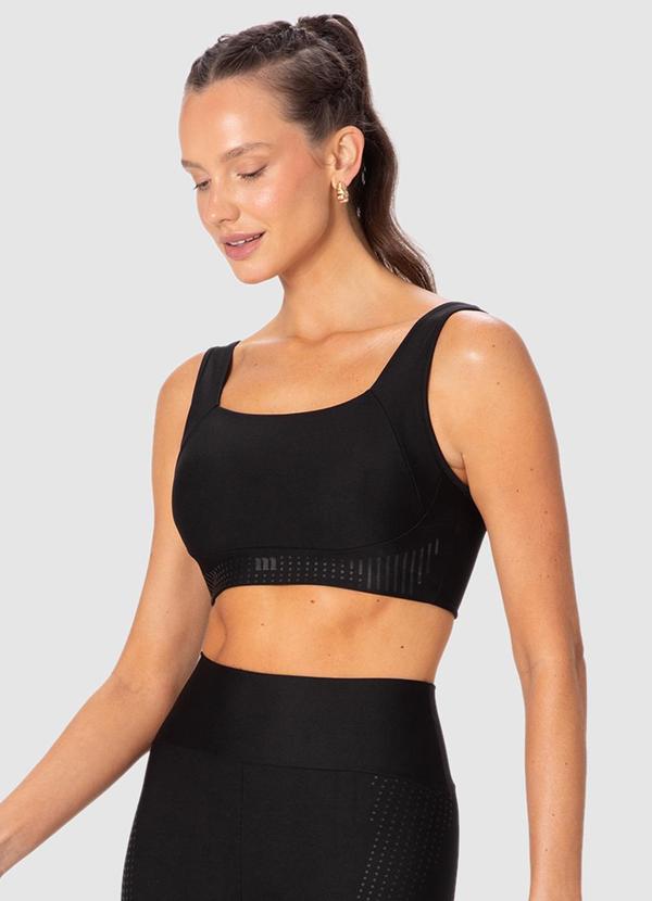 Top Regata Recorte Malha Uv Active Preto