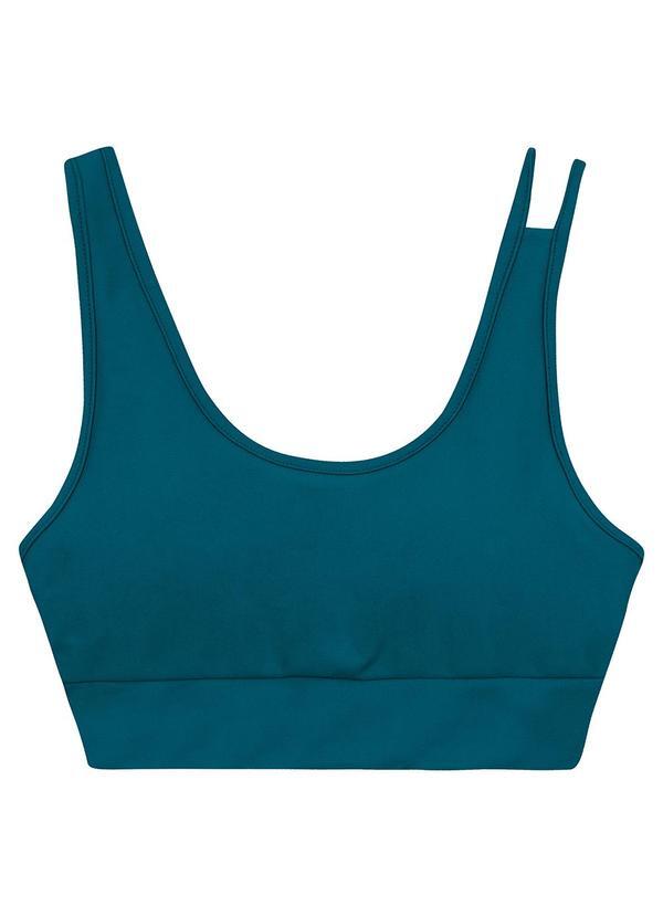 Vista 2 Top Regata Strappy Dry Active Azul Enfim Enfim