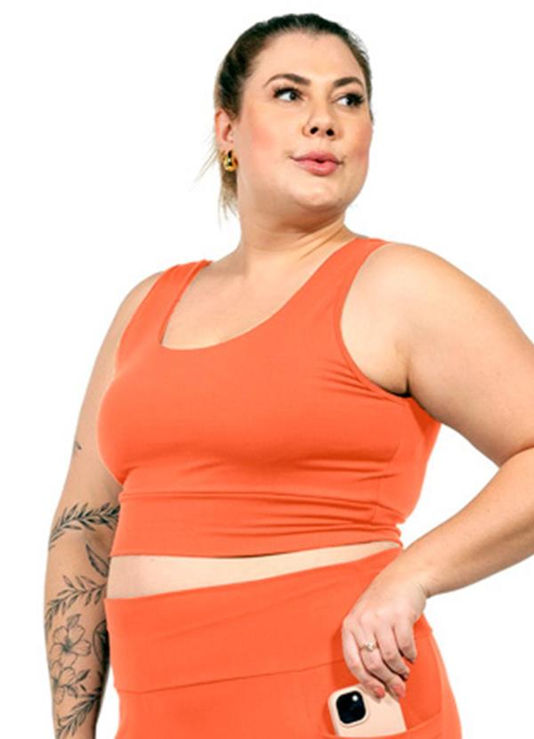 Top Suplex Feminino Laranja