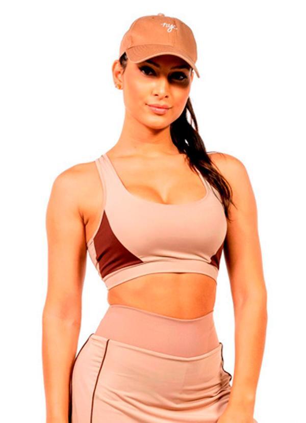 Top Suplex Feminino Marrom