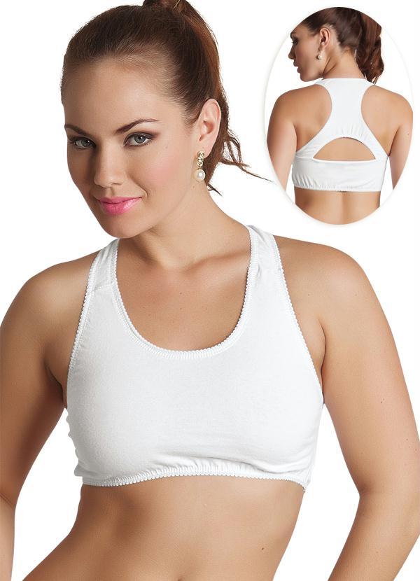 Top Estilo Nadador Branco