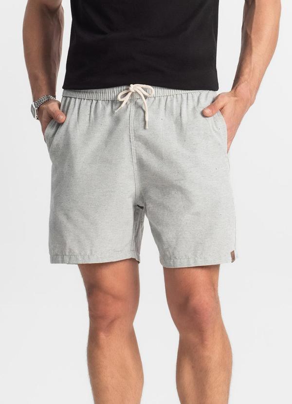 Vista 2 Bermuda com Elástico e Bolsos Shift Cinza Rovitex Rovitex