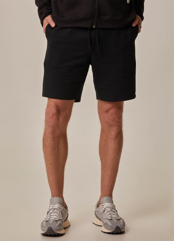 Bermuda Comfort em Moletinho Preto