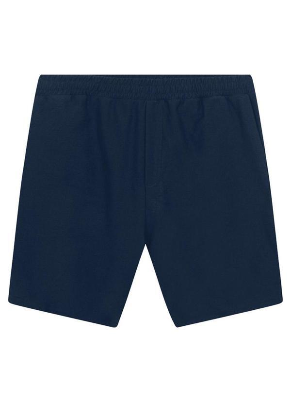 Bermuda Comfort em Moletom Azul Marinho