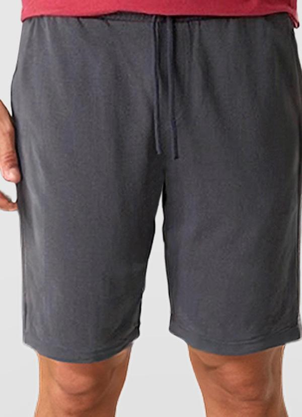 Vista 2 Bermuda Comfort em Moletom Cinza Escuro Malwee Malwee