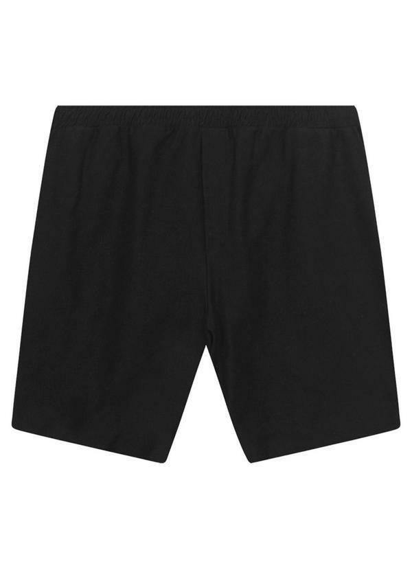 Bermuda Comfort em Moletom Preto