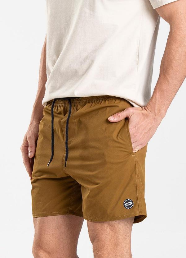 Vista 2 Bermuda de Microfibra Sarjada Long Bong Marrom Rovitex Rovitex