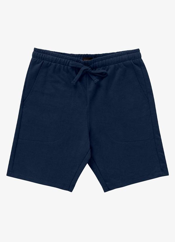 Bermuda de Moletom Masculina Azul