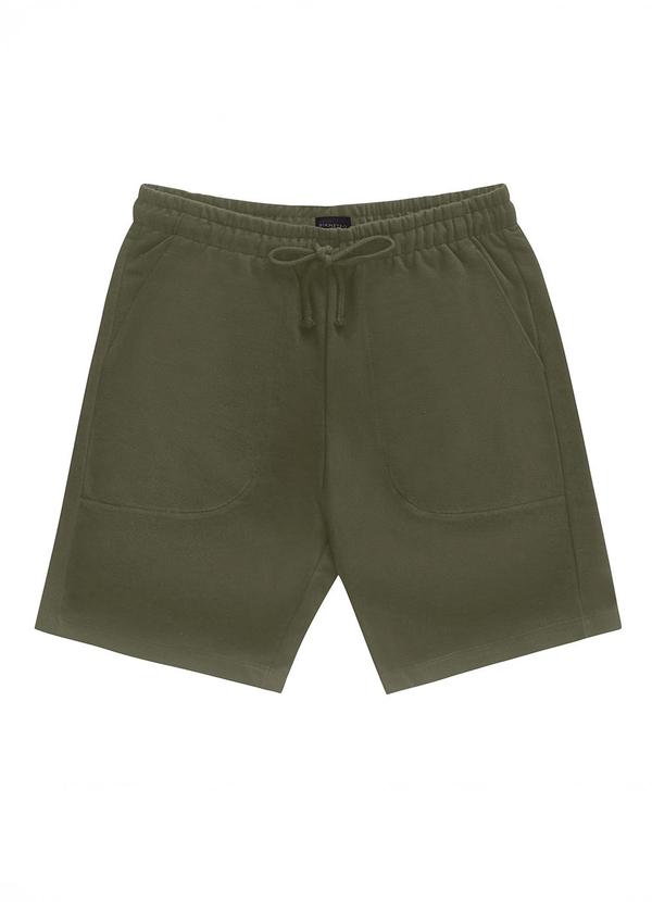Vista 2 Bermuda de Moletom Masculina Verde Diametro Diametro