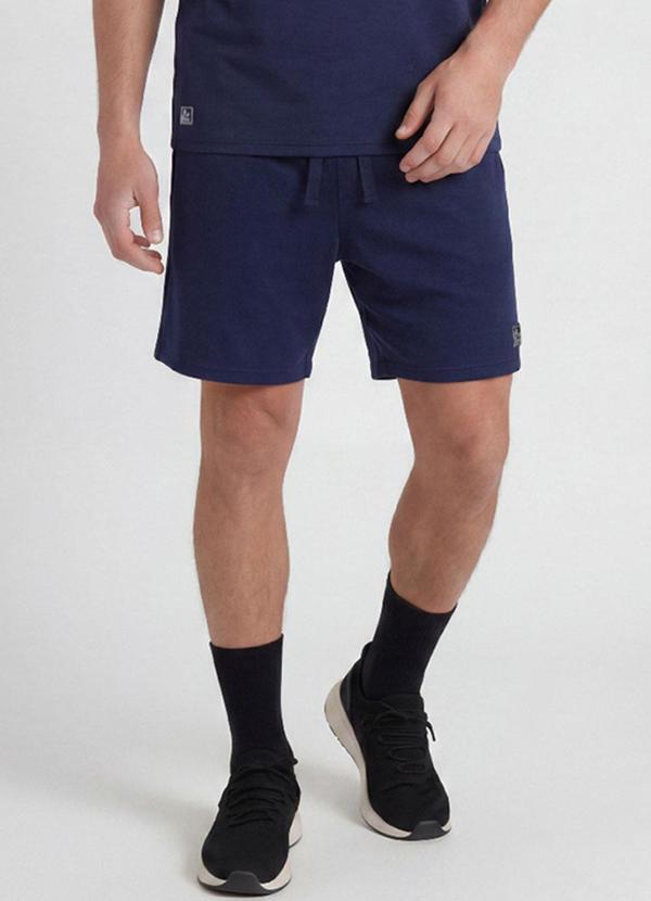 Bermuda em Malha Dry Fit Azul