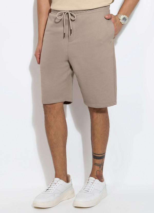 Vista 2 Bermuda em Moletom Marrom Exco Exco