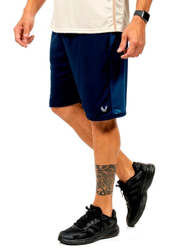 Bermuda Leve Estampada Masculina Azul
