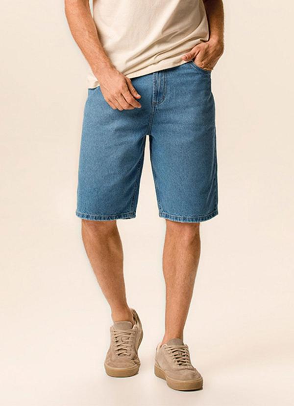 Bermuda Loose Fit Azul