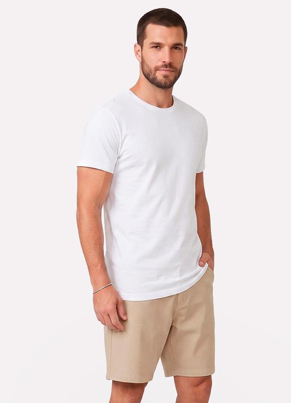 Bermuda Masculina Bengaline Bege