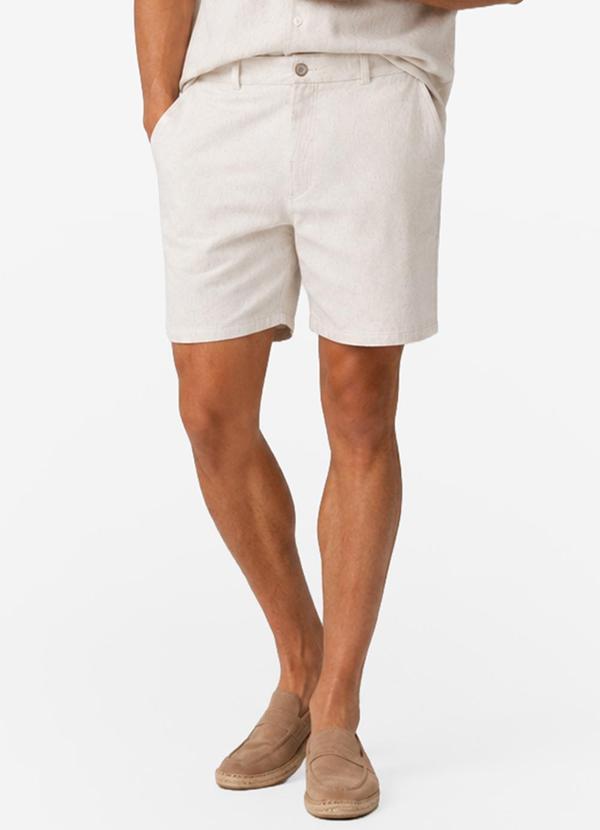 Bermuda Masculina Bengaline Nature Bege