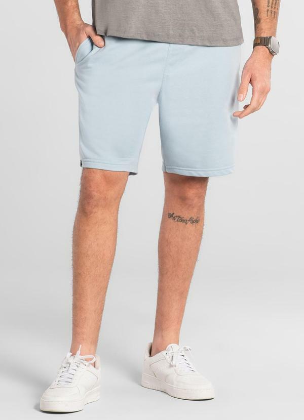 Bermuda Masculina em Moletom Azul