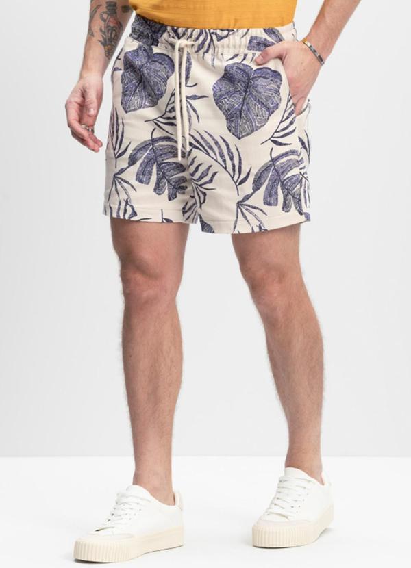 Bermuda Masculina em Sarja Super Comfort Natural