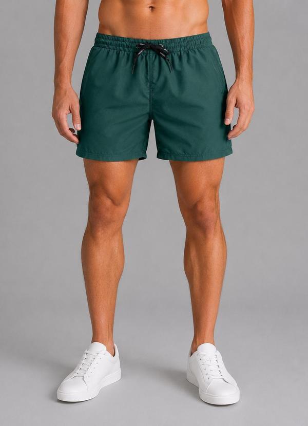 Bermuda Masculina em Tactel com Bolsos Verde