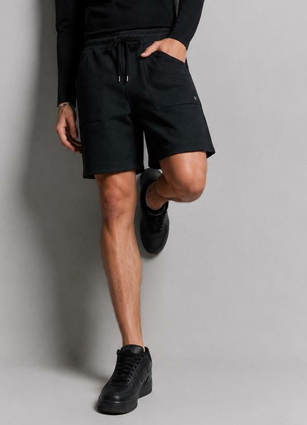 Bermuda Masculina Malha Neomotion Preto