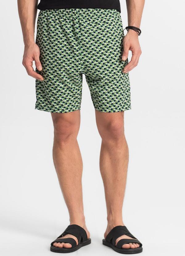Bermuda Masculina Microfibra Verde