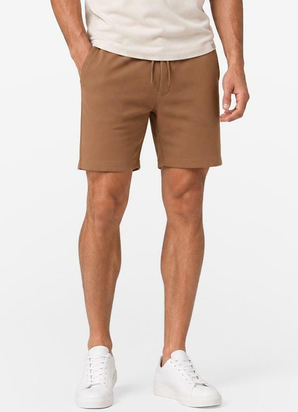 Bermuda Masculina Moletinho Gorgurinho Marrom