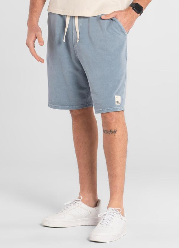 Bermuda Masculina Moletinho Azul