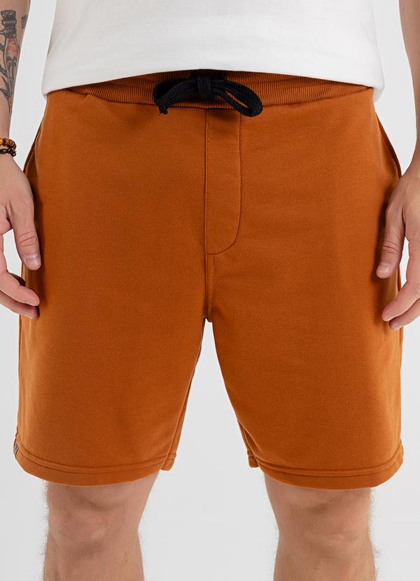 Bermuda Masculina Moletom Marrom