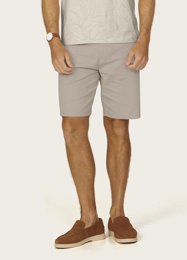 Bermuda Masculina Sarja Bege