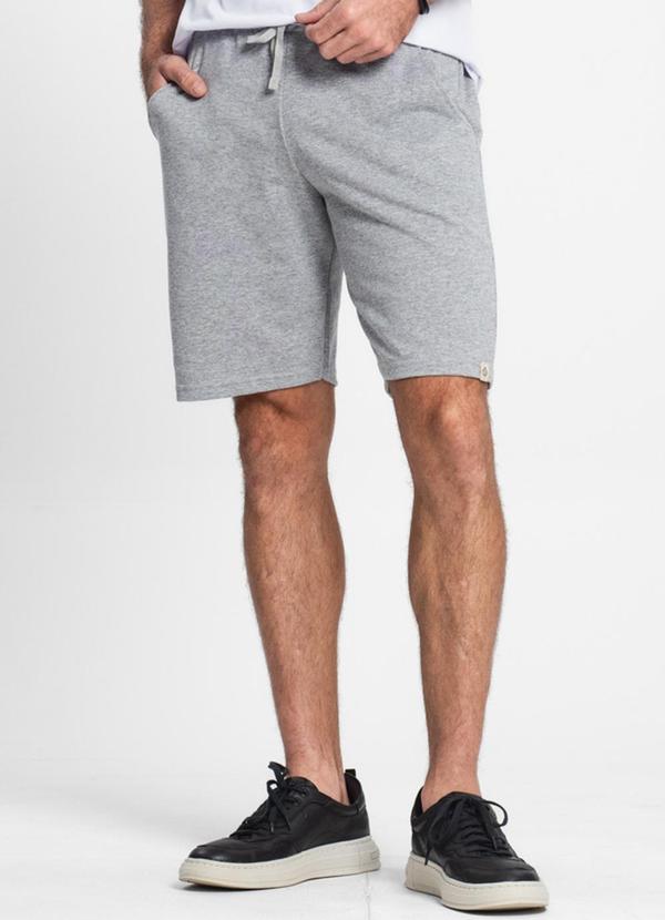 Vista 2 Bermuda Moletom Masculina Cinza Rovitex Rovitex