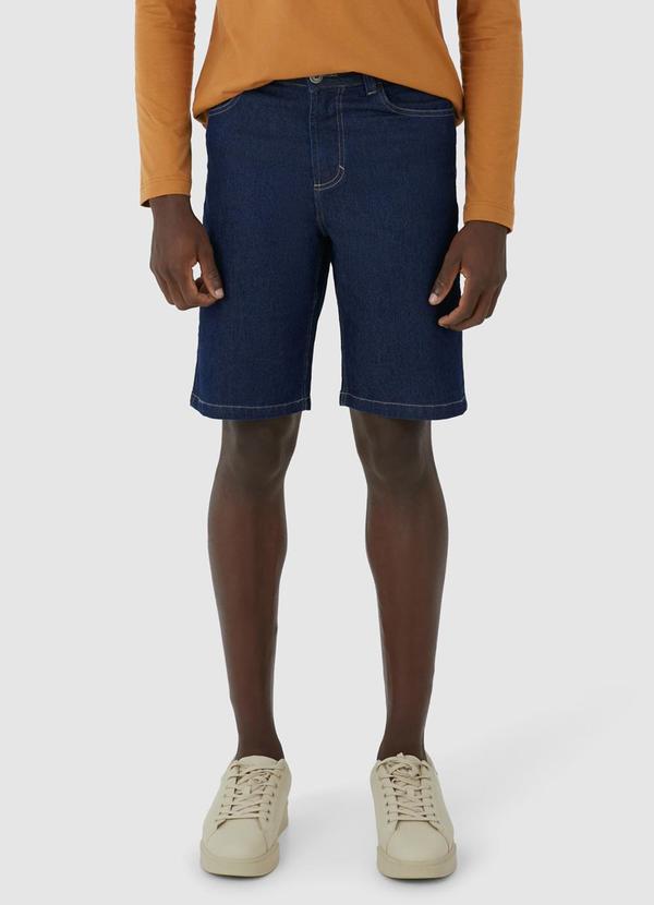 Vista 2 Bermuda Tradicional Jeans Azul Malwee Malwee
