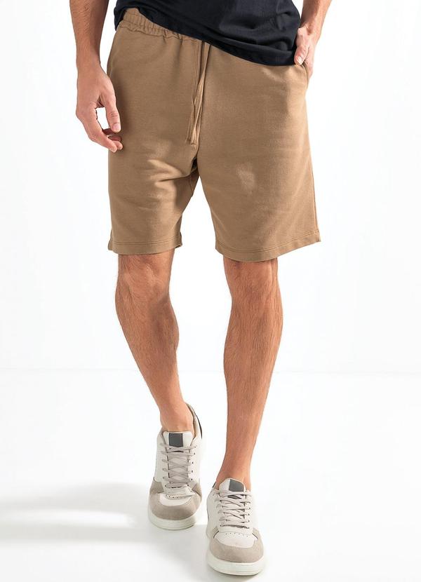 Short Marrom em Moletom