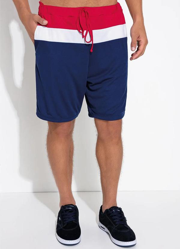 Vista 2 Short Vermelho em Malha Moda Pop Moda Pop
