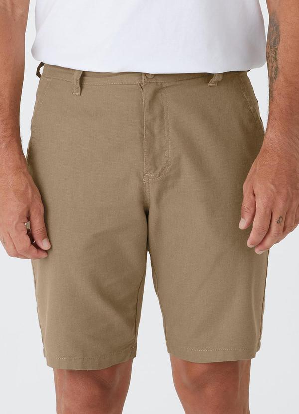 Vista 2 Shorts Chino em Sarja Bege Malwee Malwee
