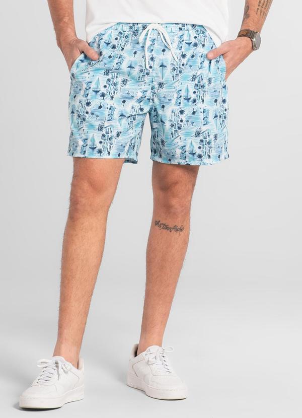 Shorts Masculino Microfibra Branco
