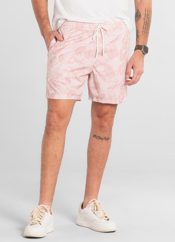 Shorts Masculino Microfibra Rosa