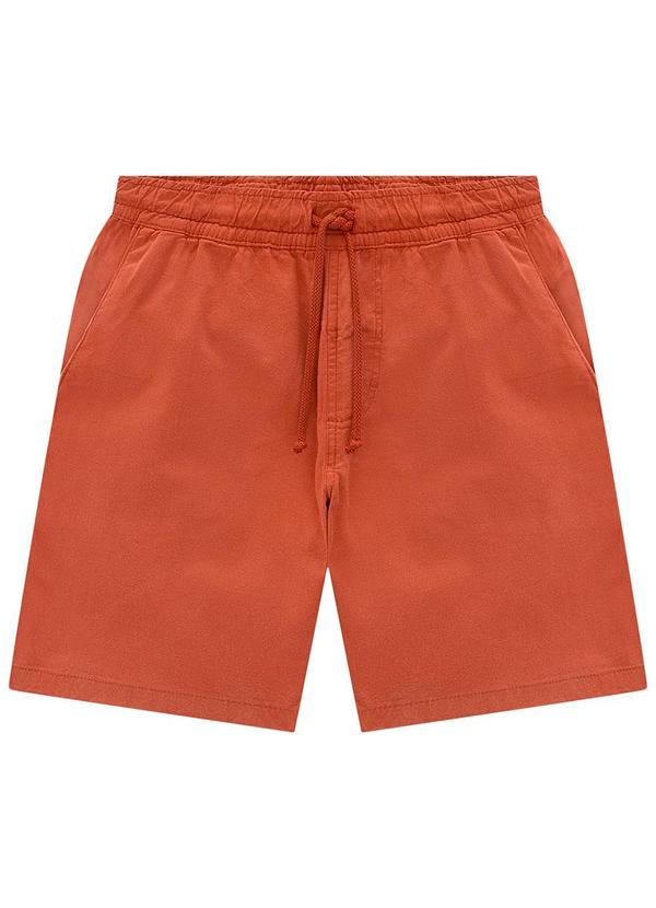 Vista 2 Shorts Terracota Jogger em Sarja Masculino Enfim Enfim