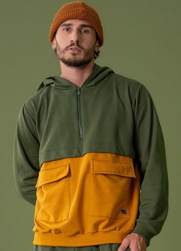 Blusão Masculino em Moletom Verde