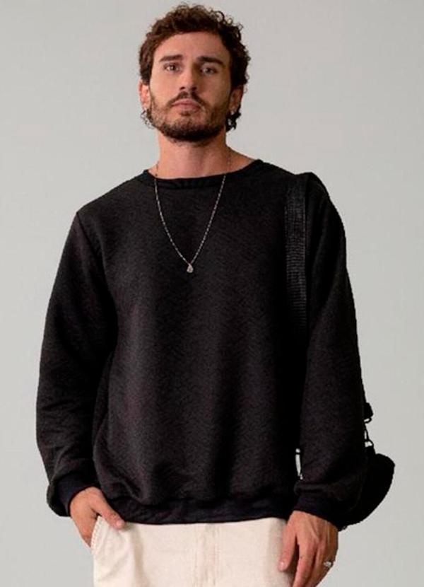Blusão Matelassê Masculino Preto